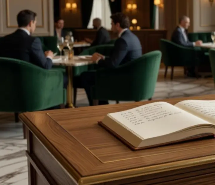 Detail luxusnej rezervácie eventu so zlatými prvkami a elegantným prestieraním
