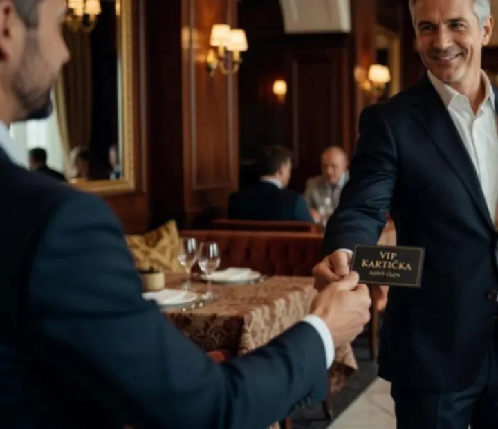 Moment vyplnenia VIP formulára v elegantnom prostredí